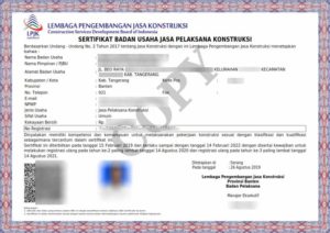 Jasa Pengurusan SBU Jakarta Bandung Surabaya