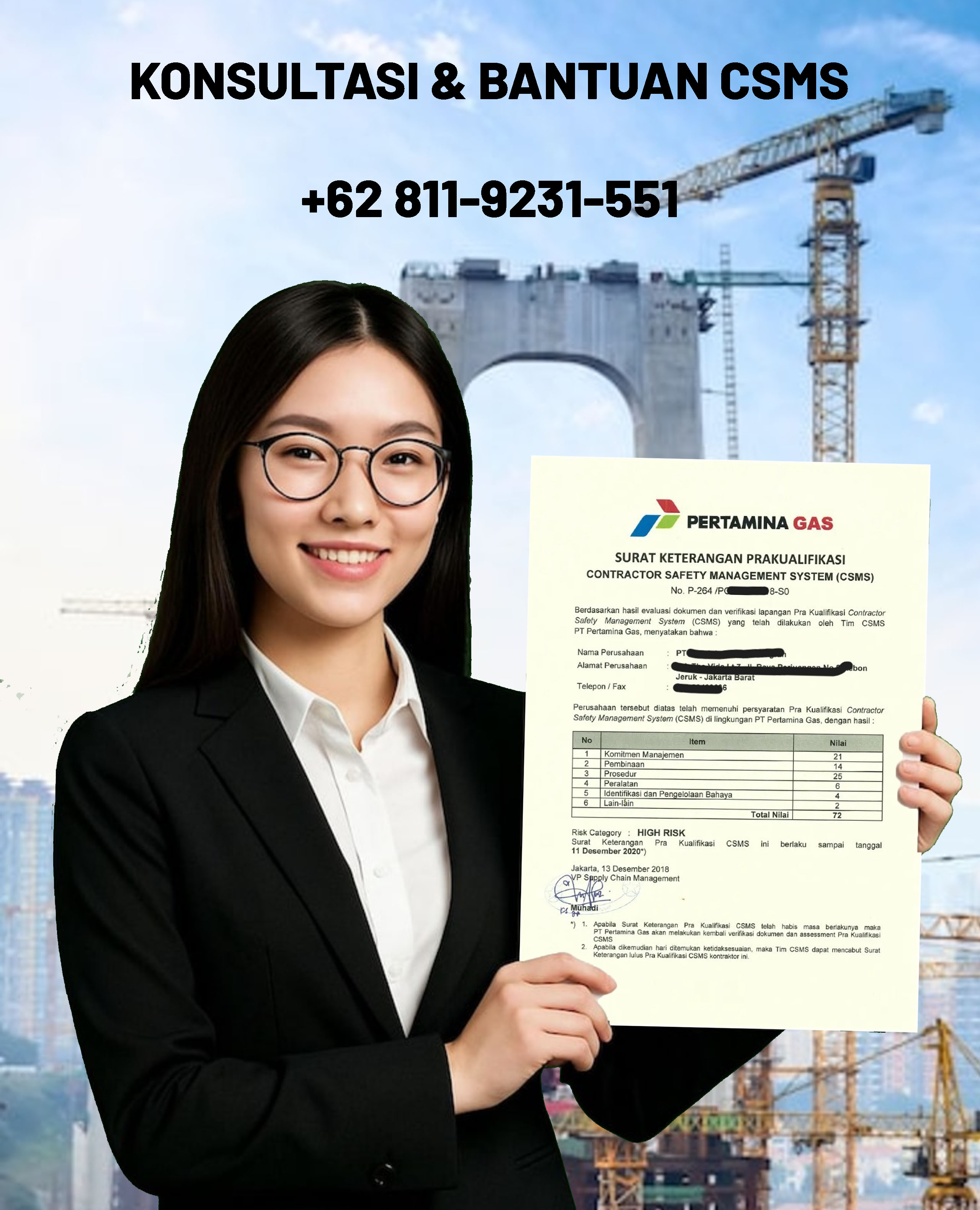 Konsultan CSMS Perum Damri - Pengisian CSMS Profesional