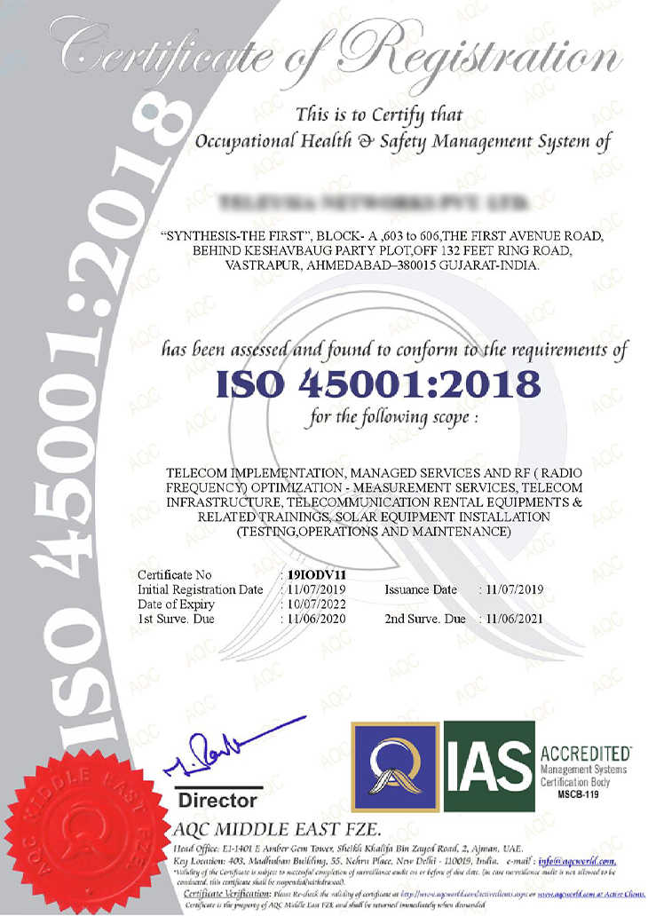 Contoh Sertifikat ISO 45001:2018 - 2
